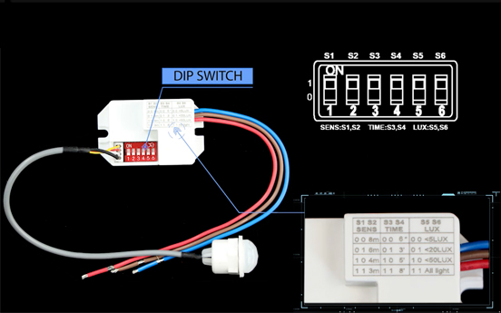 Ba al dakizu zer den DIP Switch-a mugimendu-sentsoreetan?